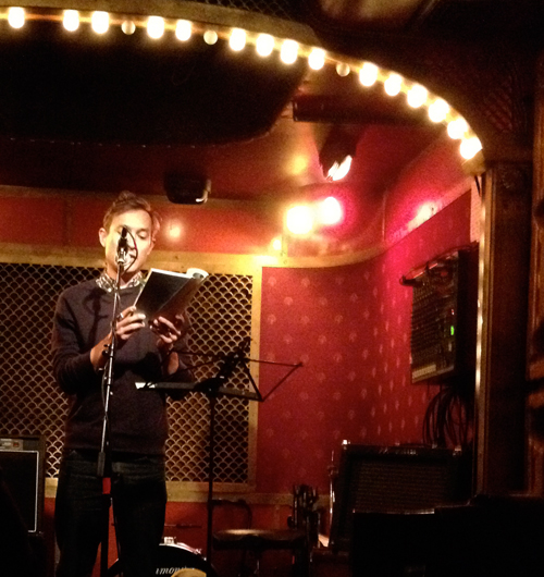 Luis Jaramillo reads from his book The Doctor's Wife at Pete's Candy Store