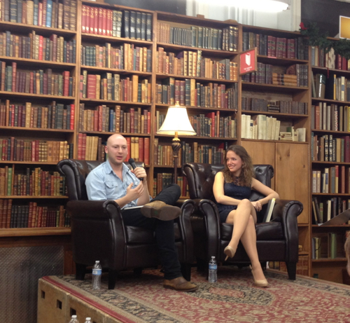 Adam Wilson and Rebecca Dinerstein in conversation at the Strand