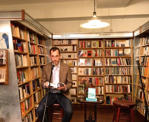 Caleb Crain reads from his new novel, Necessary Errors, at McNally Jackson Books. Lorin Stein of the Paris Review joined him