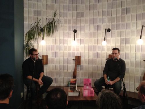 Justin Taylor, author of Everything Here is the Best Thing Ever, and Jeff Jackson, author of Mira Corpora, read at McNally Jackson Books