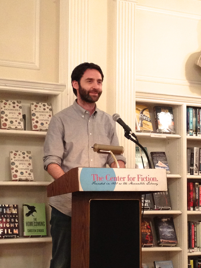 Gabriel Roth reads at the Center for Fiction from his novel The Unknowns