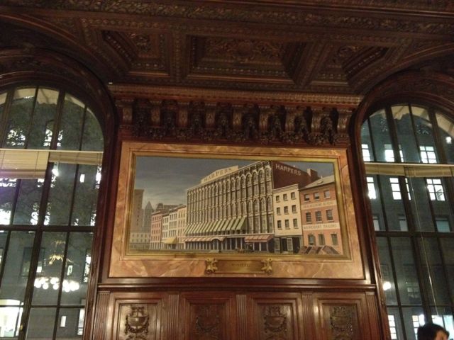 Harpers headquarters painting in the New York Public Library