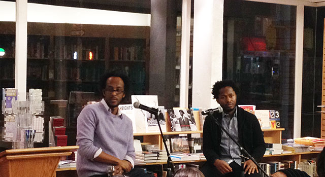 Ishmael Beah and Dinaw Mengestu have a conversation at Greenlight Bookstore in Brooklyn