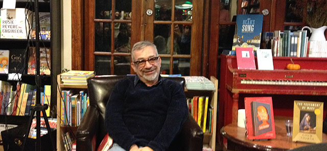 Rabih Alameddine read from his new novel An Unnecessary Woman at Community Bookstore with Colm Tóibín