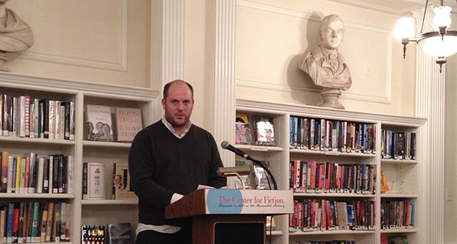 Peter Mountford, author of The Dismal Science, reads at Center for Fiction in Manhattan
