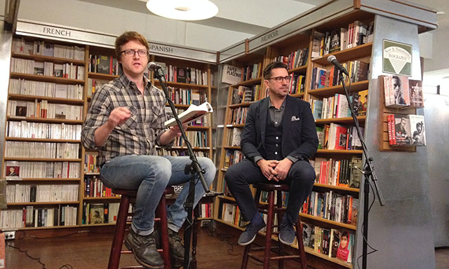 Sean Madigan Hoen and D. Foy discuss Makde to Break, Foy's Debut novel, and Hoen's memoir, Songs Only You Know at McNally Jackson Books in Soho