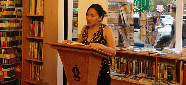 Celeste Ng reads from her new novel, Everything I never Told You, at Greenlight Bookstore in Brooklyn