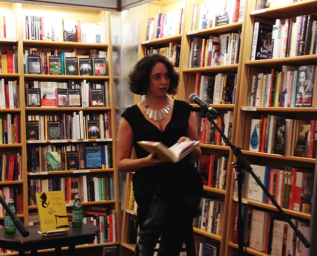cristina MOracho reads from her debut novel Althea and Oliver