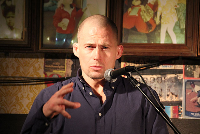 Atticus Lish reads from his novel at Franklin Park