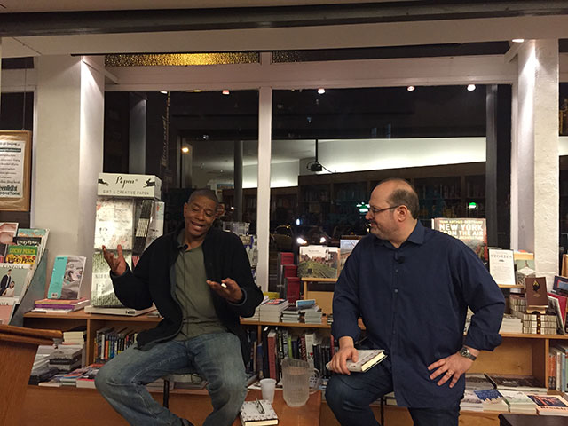 Paul Beatty and Sam Lispyte chat about The Sellout, Beatty's latest novel, at Greenlight Bookstore in Brooklyn