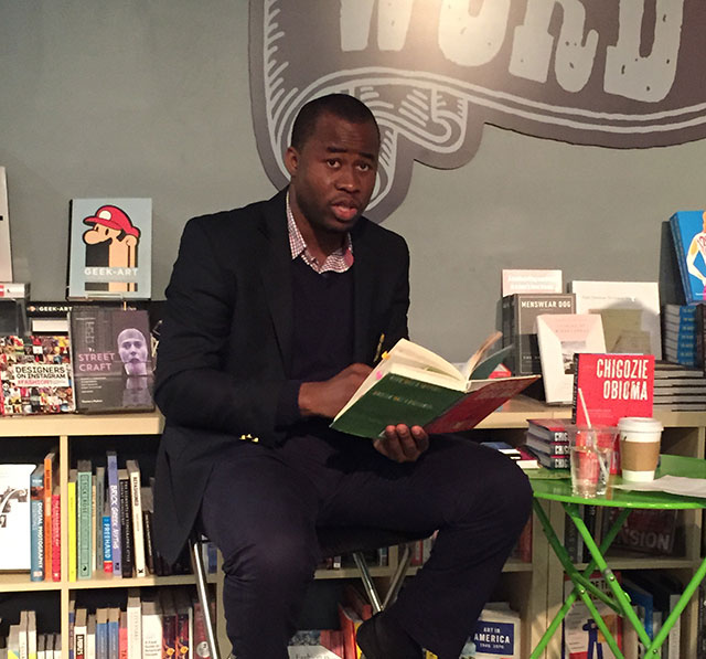 Chigozie Obioma reads from the Fishermen, his debut novel about four boys