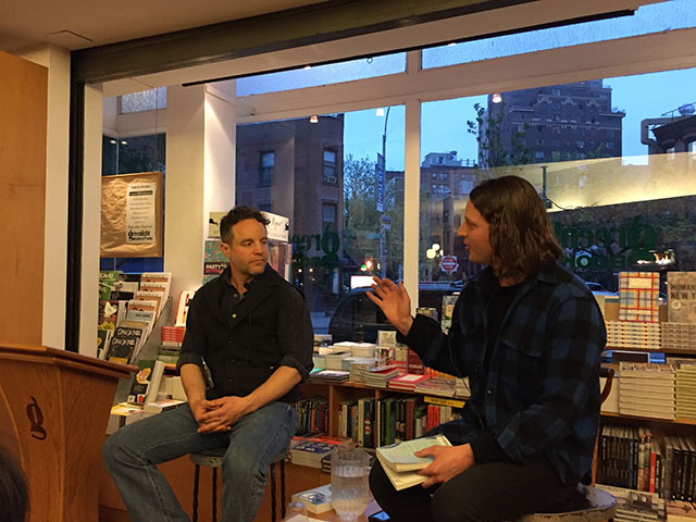 Brendan Jones talks with his literary BFF Will Chancellor at Greenlight Bookstore in Brooklyn about THE ALASKAN LAUNDRY
