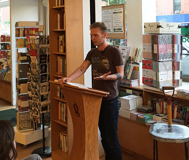 Bob Proehl reading at Greenlight Bookstore