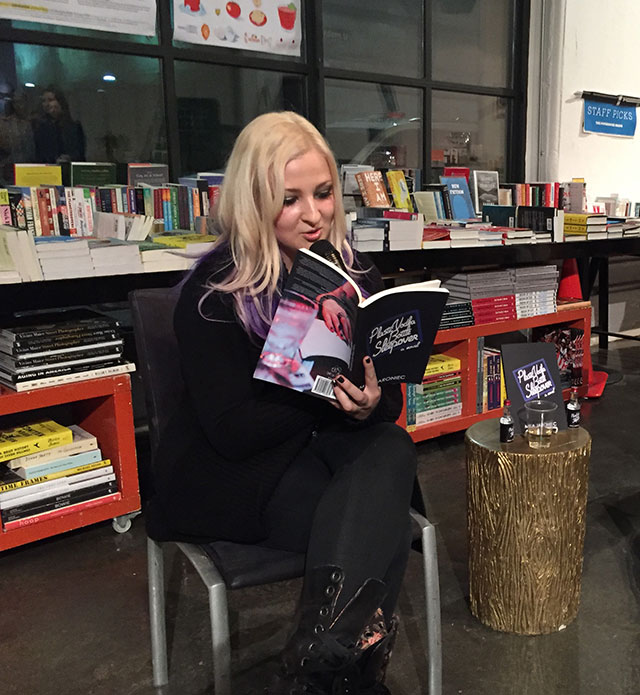 Mila Jaroniec reads PLASTIC VODKA BOTTLE SLEEPOVER at POwerhouse Books in Brooklyn